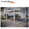Système de pergola en aluminium pour jardin, fonction étanche de qualité, toit à persiennes étanche