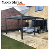 Parasol extérieur électrique pavillon en aluminium étanche jardin bâtiment électrique pergola en métal