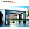 Balcon extérieur chaud en aluminium verre trempé maison jardin d'hiver véranda
