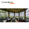 Solarium en alliage d'aluminium de jardin Solarium en verre en aluminium rétractable pour solarium Solarium en verre à cadre en aluminium
