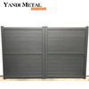 Yandi Aluminium Privacy Estate Gates Allée électrique automatique coulissante jardin patio portes en aluminium en métal