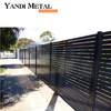 Système de clôture à persiennes en aluminium et métal pour jardin, clôture à persiennes en aluminium Durable, panneaux de clôture à lattes personnalisés