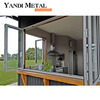 Fenêtre à battants verticale de balcon en aluminium à double vitrage direct d'usine de style de mode