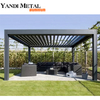Gazébo à porte coulissante en verre Jardin imperméable extérieur en aluminium Gazébo extérieur électrique et gazébo extérieur en aluminium