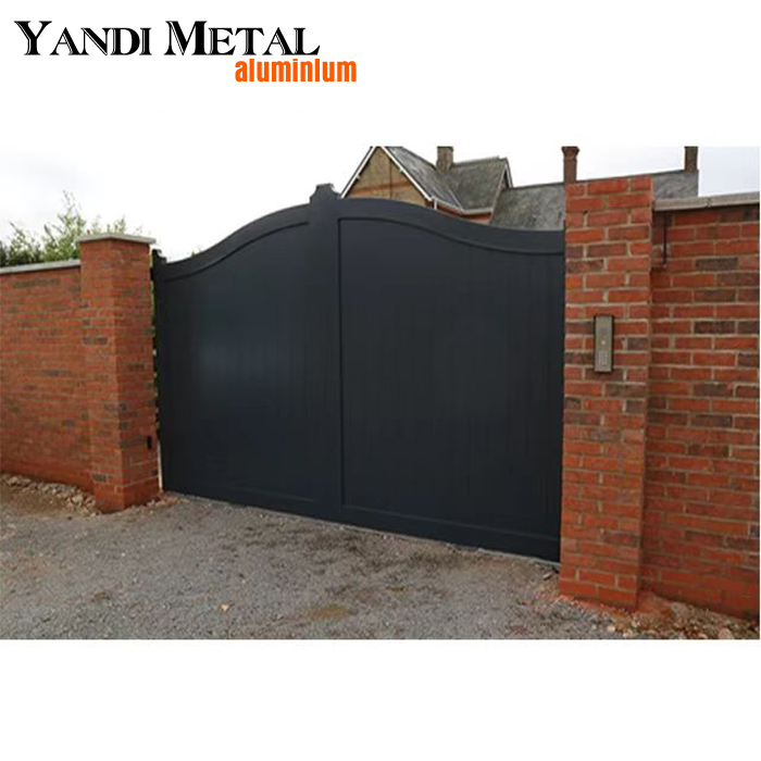 Porte coulissante de conception d'usine, porte en alliage d'aluminium 6063/6061/6060 t5, porte en aluminium à revêtement en poudre