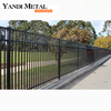 Panneau de clôture en aluminium, métal enduit de poudre, clôture de confidentialité, clôture de piscine de jardin extérieur résidentiel en aluminium