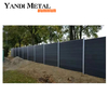 Clôture de jardin décorative en bois et plastique extrudé de haute qualité, mur extérieur, clôture de rail en aluminium résistant à la corrosion