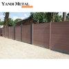 Clôture en aluminium noir, clôture de sécurité résidentielle, panneau de clôture en aluminium WPC pour jardin, offre spéciale