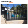 Panneau de persienne d'extérieur, clôture à lattes de sécurité en aluminium élégante, clôture décorative de jardin en aluminium