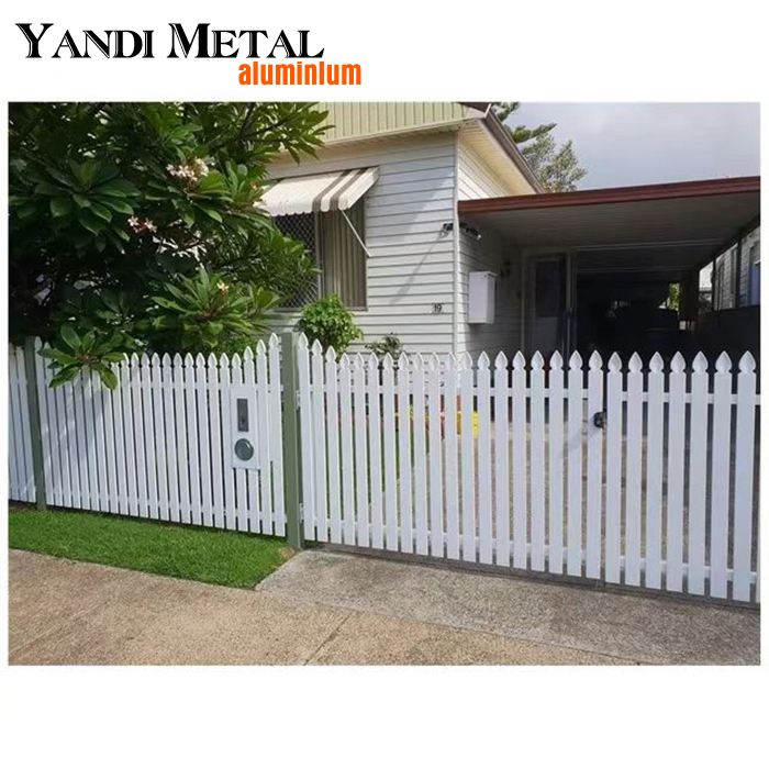 Réseau de profils de clôture de jardin en aluminium facile à installer et nécessitant peu d'entretien pour l'extérieur de la maison