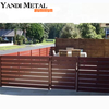Clôture en aluminium de haute qualité personnalisée, dernière conception de la chine, panneau de clôture métallique extérieur pour jardin, clôture de confidentialité