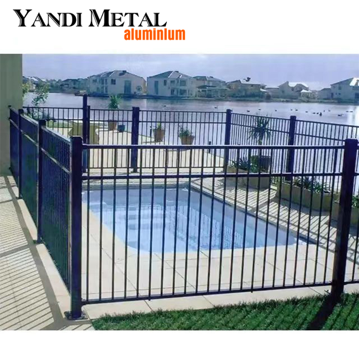 Fourniture de matériaux de clôture de haute qualité Clôture de champ de confidentialité pour jardin en métal extérieur, panneaux de clôture en aluminium