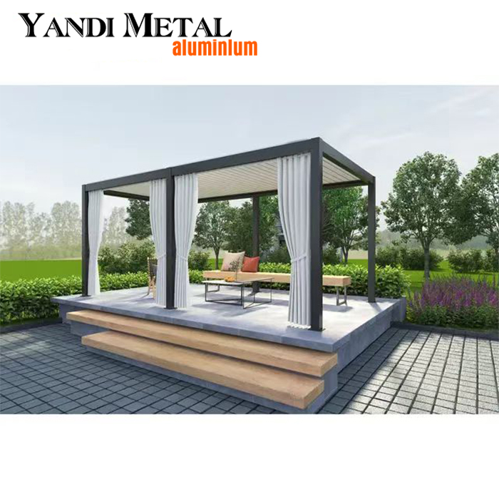 Nouveau Pergola aluminium extérieur électrique volets étanches pergola Yandi usine