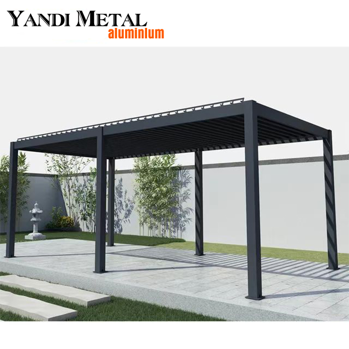 Gazebos en verre imperméable 3x3 3x4 Gazebos extérieurs Gazebos en aluminium de terrasse Toit en métal de luxe extérieur personnalisé Gazebos de jardin en aluminium