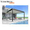 Pergola en aluminium adaptée aux besoins du client 3*4 4*4 pergola à persiennes en aluminium imperméable extérieure moderne de luxe