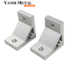 Support de section d'angle en forme de L en aluminium extrudé sur mesure et services de traitement de pliage, de soudage et de poinçonnage de moules existants