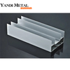 Texture bois décoratif profilé en aluminium modèle tuyau creux type aluminium fenêtre couleur bois imitation bois et profilé aluminium