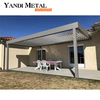 Nouvelle pergola à volet en aluminium légère pergola en aluminium télescopique de garage extérieur automatique