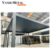 Gazebo d'extérieur rétractable moderne, taille personnalisée, persiennes en aluminium, support de mariage en plein air