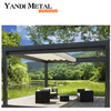 Balcon extérieur chaud en aluminium verre trempé maison jardin d'hiver véranda