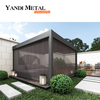 Système d'auvent de pavillon de toit en verre en aluminium, auvent en verre de toit de structure de lucarne de toit en verre en aluminium