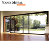 Portes pliantes en aluminium accordéon extérieures à double vitrage portes pliantes doubles