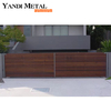 Yandi conception de porte moderne personnalisée conception d'usine de porte en aluminium porte en aluminium domestique chaude