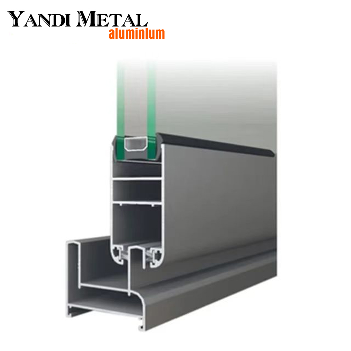 Fournir des profilés de fenêtre extrudés en aluminium Fram aluminium personnalisés de haute qualité série 6000 aux fabricants avec des surfaces anodisées
