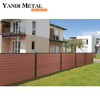 Clôture en aluminium noir, clôture de sécurité résidentielle, panneau de clôture en aluminium WPC pour jardin, offre spéciale