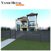 Clôture composite en aluminium pour intimité de conception nouvelle, panneaux de clôture horizontaux en aluminium pour jardins et piscines