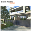 Clôture composite en aluminium pour intimité de conception nouvelle, panneaux de clôture horizontaux en aluminium pour jardins et piscines