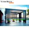 Gazebo moderne en aluminium avec volets réglables Gazebo en aluminium extérieur imperméable