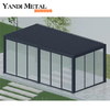 Gazebos en verre imperméable 3x3 3x4 Gazebos extérieurs Gazebos en aluminium de terrasse Toit en métal de luxe extérieur personnalisé Gazebos de jardin en aluminium