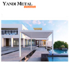 3 × 4 4 × 6 4 × 4 3 × 6 4 × 8 6 × 8 profil d'extrusion d'aluminium bioclimatique résistant aux intempéries pergola à persiennes ouvertes pavillon extérieur