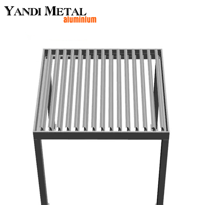 Pergola extérieure de luxe pergola de toit à persiennes électriques en métal étanche pergola en aluminium pergola personnalisée 3*3 6*3