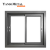 Yandi profilé en aluminium de haute qualité, fenêtre coulissante à double verre, fenêtre horizontale en verre
