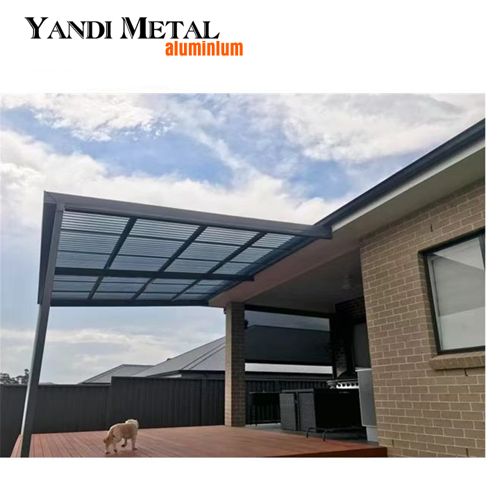 Pergola à persiennes mobile bioclimatique en aluminium de conception moderne en aluminium sur mesure de haute qualité