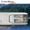 Cabine spatiale mobile de conteneur préfabriqué de luxe portable moderne de chambre à coucher