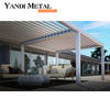 Fabrication de volets étanches auvent pergola aluminium toiture électrique extérieure pergola bioclimatique
