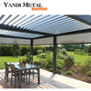 Parasol extérieur électrique pavillon en aluminium étanche jardin bâtiment électrique pergola en métal
