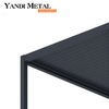 Auvent d'ombrage bioclimatique de conception moderne, persienne imperméable, gazebo de toit, pergola extérieure en aluminium, pergola électrique en aluminium