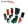 Profilés extrudés en aluminium en gros d'usine 6063 6061 Profilés extrudés en aluminium de Yandi