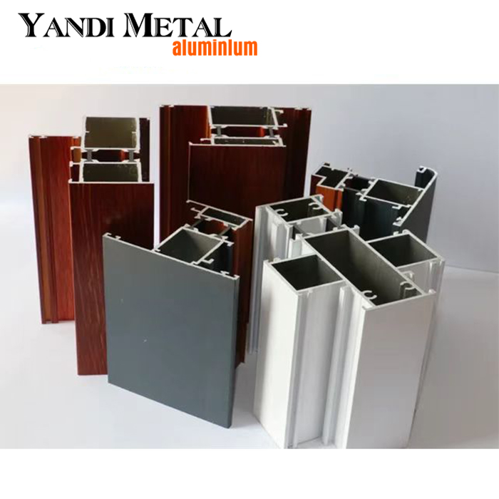 Matériaux de construction pour l'isolation des bâtiments industriels profilés extrudés en aluminium cadres argentés anodisés