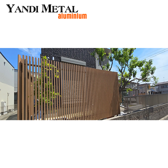 Système de clôture à persiennes en aluminium et métal pour jardin, clôture à persiennes en aluminium Durable, panneaux de clôture à lattes personnalisés