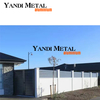 Système de clôture à persiennes en aluminium et métal pour jardin, clôture à persiennes en aluminium Durable, panneaux de clôture à lattes personnalisés