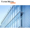 Bonne performance de la décoration extérieure du bâtiment commercial, pare-soleil, mur-rideau en aluminium imperméable, façade en panneau perforé