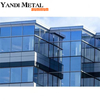 Mur-rideau extérieur de bâtiment en verre trempé de haute qualité, système d'unité de fenêtre, mur-rideau en verre d'aluminium