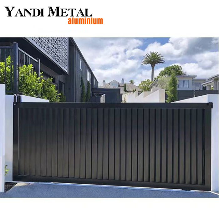 Conception globale de porte coulissante d'intimité de style français en aluminium Porte coulissante en aluminium de la série 6000
