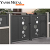 Conception de porte moderne personnalisée porte en aluminium conception d'usine porte en aluminium domestique chaude