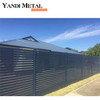 Portes de taille personnalisée en alliage d'aluminium, portes coulissantes en aluminium personnalisées en métal de luxe noir